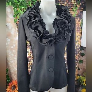 RINASCIMENTO Italian Layered-Tiered Collar Blazer